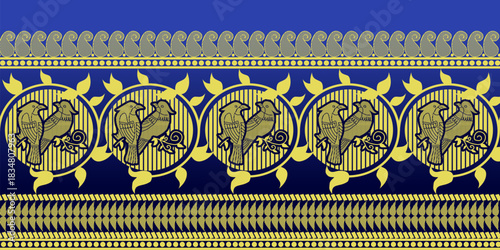 beautiful graphic saree design and this sari design is in Indian style which is for textile fashion industry and it can be used as wallpaper backdrop and website bg this style is originated in india 