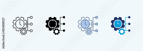 streamlining Icon Set Multiple Style Collection