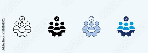 outsourching Icon Set Multiple Style Collection