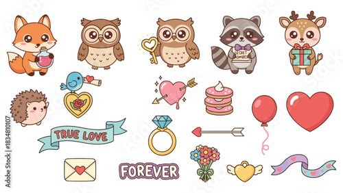 Cute Valentine's Day Characters and Symbols for Romantic Celebrations