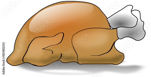 human skull isolated on white