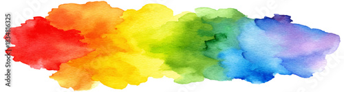 rainbow watercolor splash background