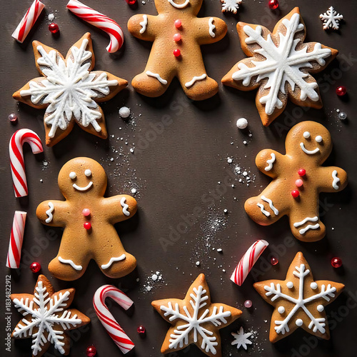 gingerbread cookies and christmas cookies