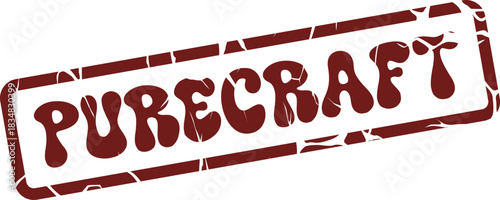 PURECRAFT authentic rubber stamp indicating handcrafted quality and superior production standards