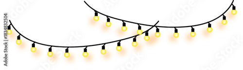 Glowing Garland Festive String Lights for Celebrations, Parties and Home Decor with a Warm, Inviting Ambiance