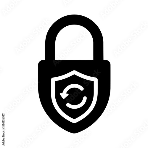 Secure data protection and refresh icon
