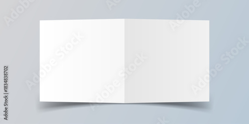 White business card icon in flat style. Blank template vector illustration on isolated background. Sticker, sheet, label, banner sign business concept.