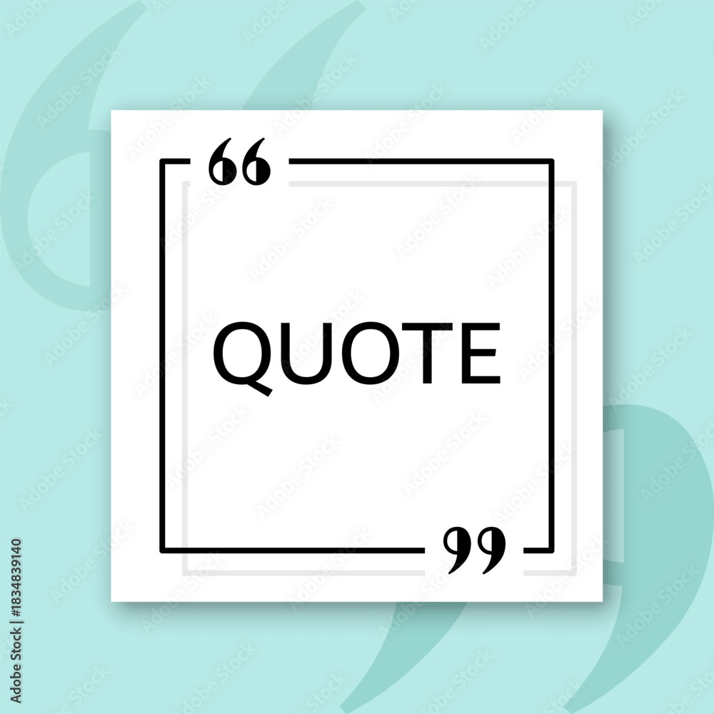 Fototapeta premium Blank speech bubble template icon in flat style. Bubble with quote vector illustration on isolated background. Dialogue frame sign business concept.