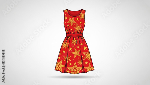 red dress on mannequin