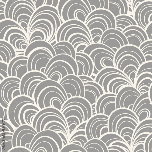 Seamless floral pattern based on traditional folk art ornaments. Colorful flowers on color background. Scandinavian style. Sweden nordic style. Vector illustration. Simple minimalistic pattern.