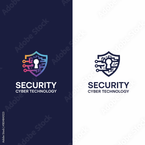 Modern Vector Logo Design: Stylized Letter S in a Gradient Shield