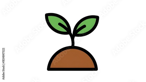 green tree in a circle