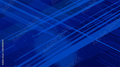 Blue abstract technology background pattern with digital light lines for futuristic web design or business concept illustration