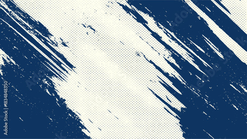 Blue vintage paint texture pattern with rough grunge concrete surface