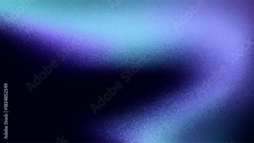 Blue light wave texture design pattern illustration on a dark black background with purple energy glow