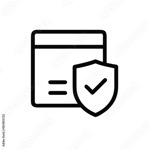 privacy protection symbol, data safety icon, corporate regulations icon, 