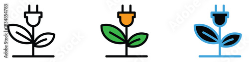 Bioenergy Conversion icon vector. sustainable energy campaigns and environmental awareness symbol. vector illustration.