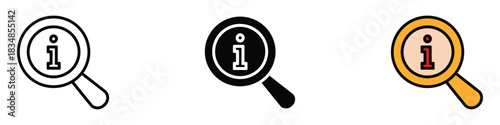 Learn more icon vector. providing clarity and focus on key details symbol. vector illustration.