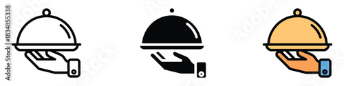 Restaurant Services icon vector. quality and hospitality symbol. vector illustration.