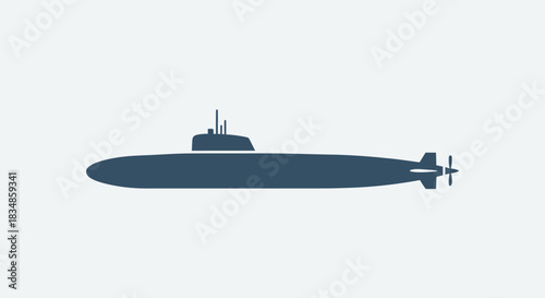 Submarine icon with transparent background