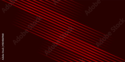 Top red steel mesh background with red glowing lines with free space for design. Modern technology innovation concept background. Perforated dark red metal sheet for background design