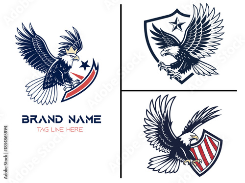 Eagle logo vector