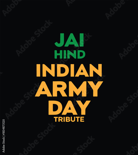 Patriotic Indian Army Vector Emblem