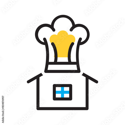 Vector multi color icon for Homemade