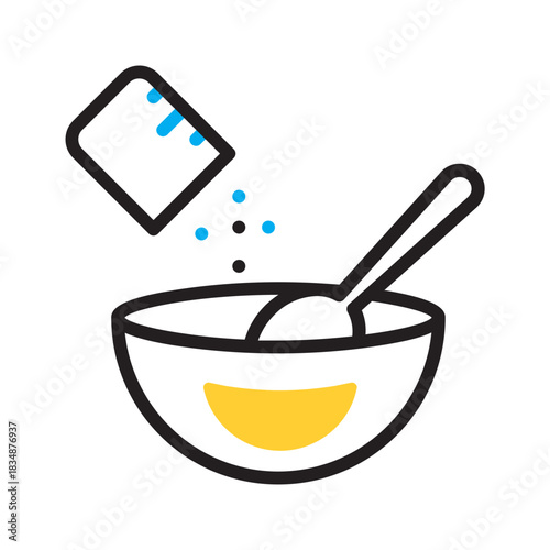 Vector multi color icon for Mix