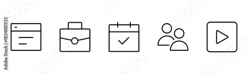 UX UI web icons. Vector illustrator, Suitable for Web Page, Mobile App, Web, and Print.