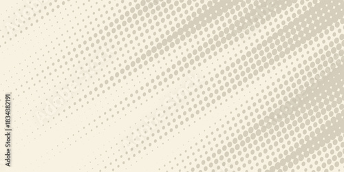 Retro beige halftone paper texture. Vintage craft ecru wallpaper with speckles, flecks, particles. Light cream grunge grain overlay background. Dirty dotted and specked canvas backdrop. Vector