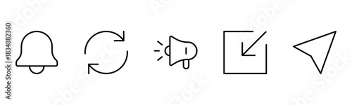 UX UI web icons. Vector illustrator, Suitable for Web Page, Mobile App, Web, and Print.