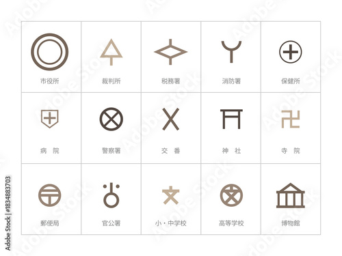 いろいろ地図記号セット2