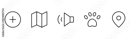 UX UI web icons. Vector illustrator, Suitable for Web Page, Mobile App, Web, and Print.