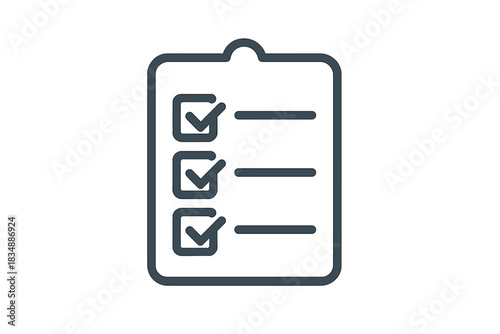 Completed checklist on a clipboard showing successful task management