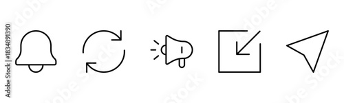 UX UI web icons. Vector illustrator, Suitable for Web Page, Mobile App, Web, and Print.