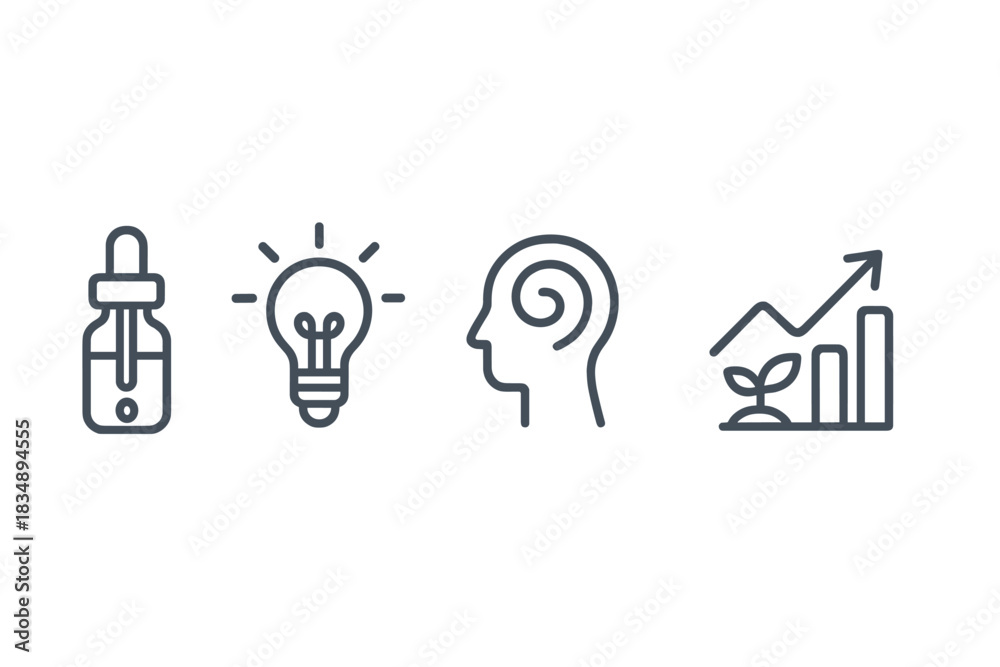 Obraz premium Concepts of business growth, creative ideas, scientific research, and knowledge
