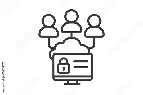 Secure network access for users to private cloud data protection system