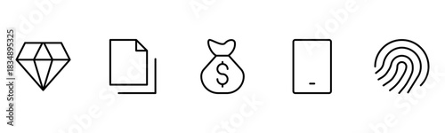 UX UI web icons. Vector illustrator, Suitable for Web Page, Mobile App, Web, and Print.