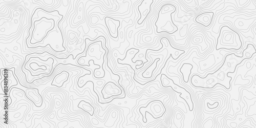 Advanced Geographic Contour Line Seamless Texture with Modern Abstract Elevation Map Design