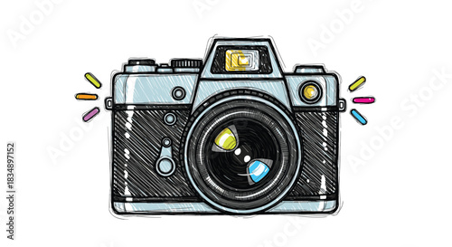 Vintage camera captures memories with precision and clarity ready to shoot.