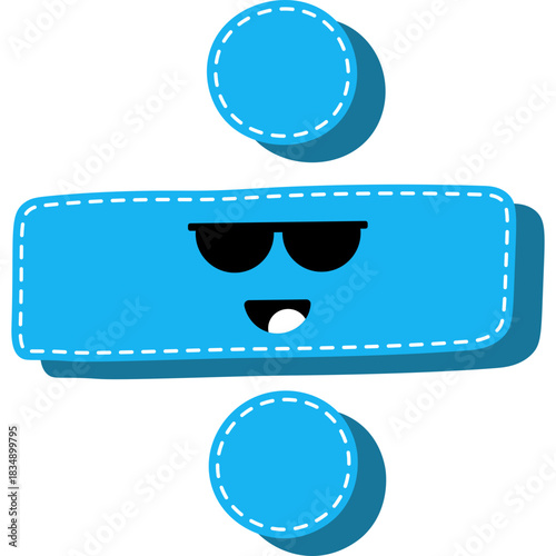 Cute Division Sign Character