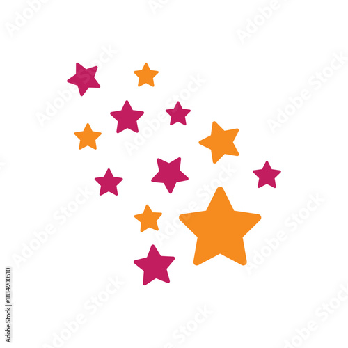 Colorful icon for stars
