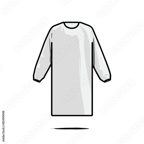 A black and white intubation tube icon with a connector piece and curved airway tube