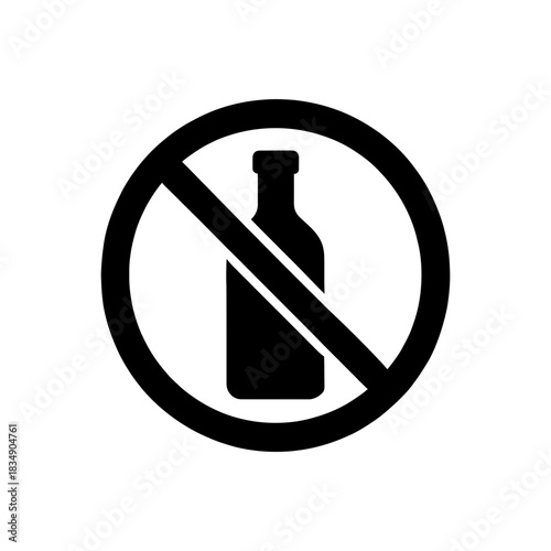 No Glass Bottles Icon