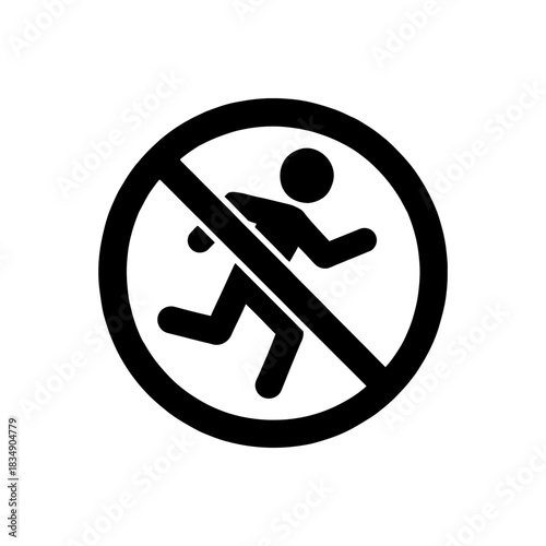 No Running on Deck Icon
