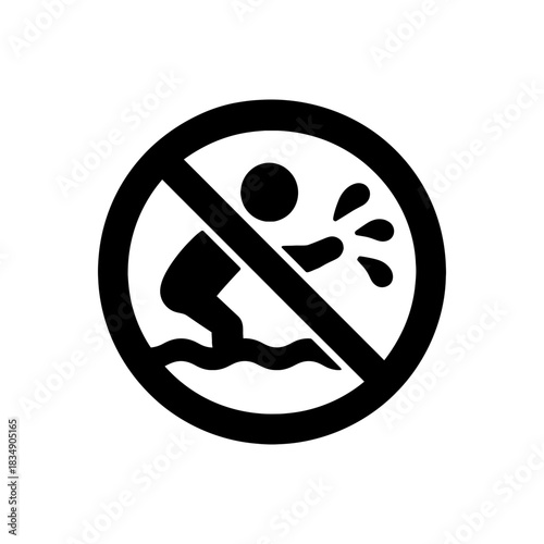 No Urinating In Pool Icon