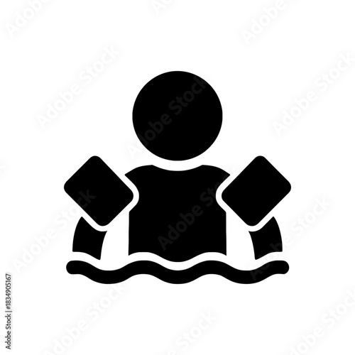 Swimmer Armbands Float Icon