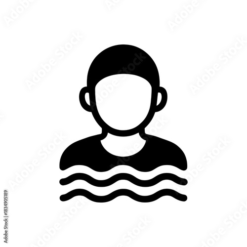 Male Swimmer Avatar Icon