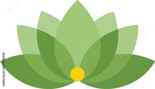Find inner peace with this serene lotus flower design for spa or wellness brand
